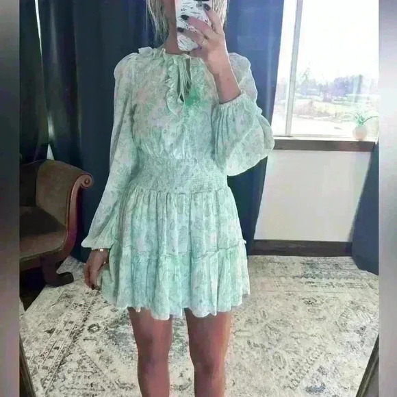 NWT House of Harlow 1960 Print Dress - Picture 4 of 5